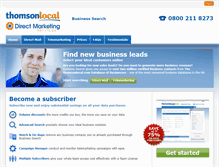 Tablet Screenshot of businesssearch.thomsonlocal.com